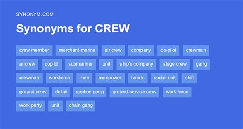 Novel Crew synonyms .
